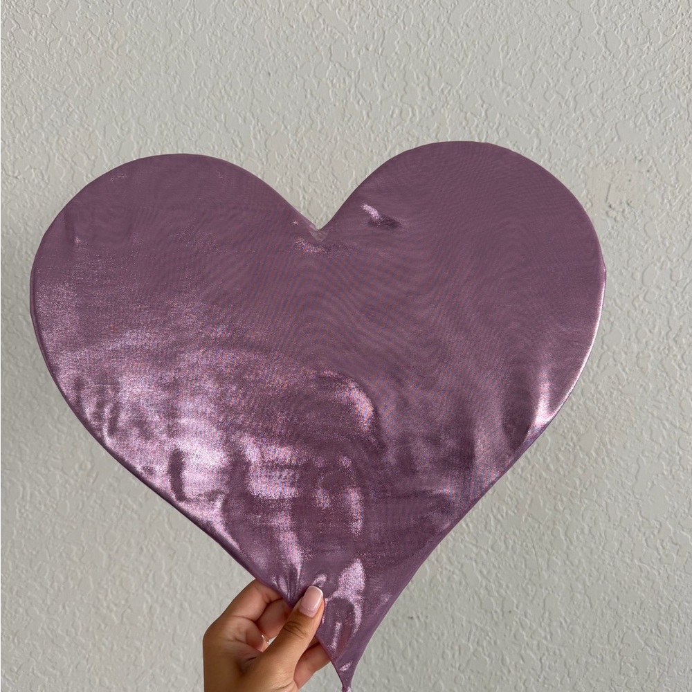 Shiny Metallic Heart Wall Art Piece
